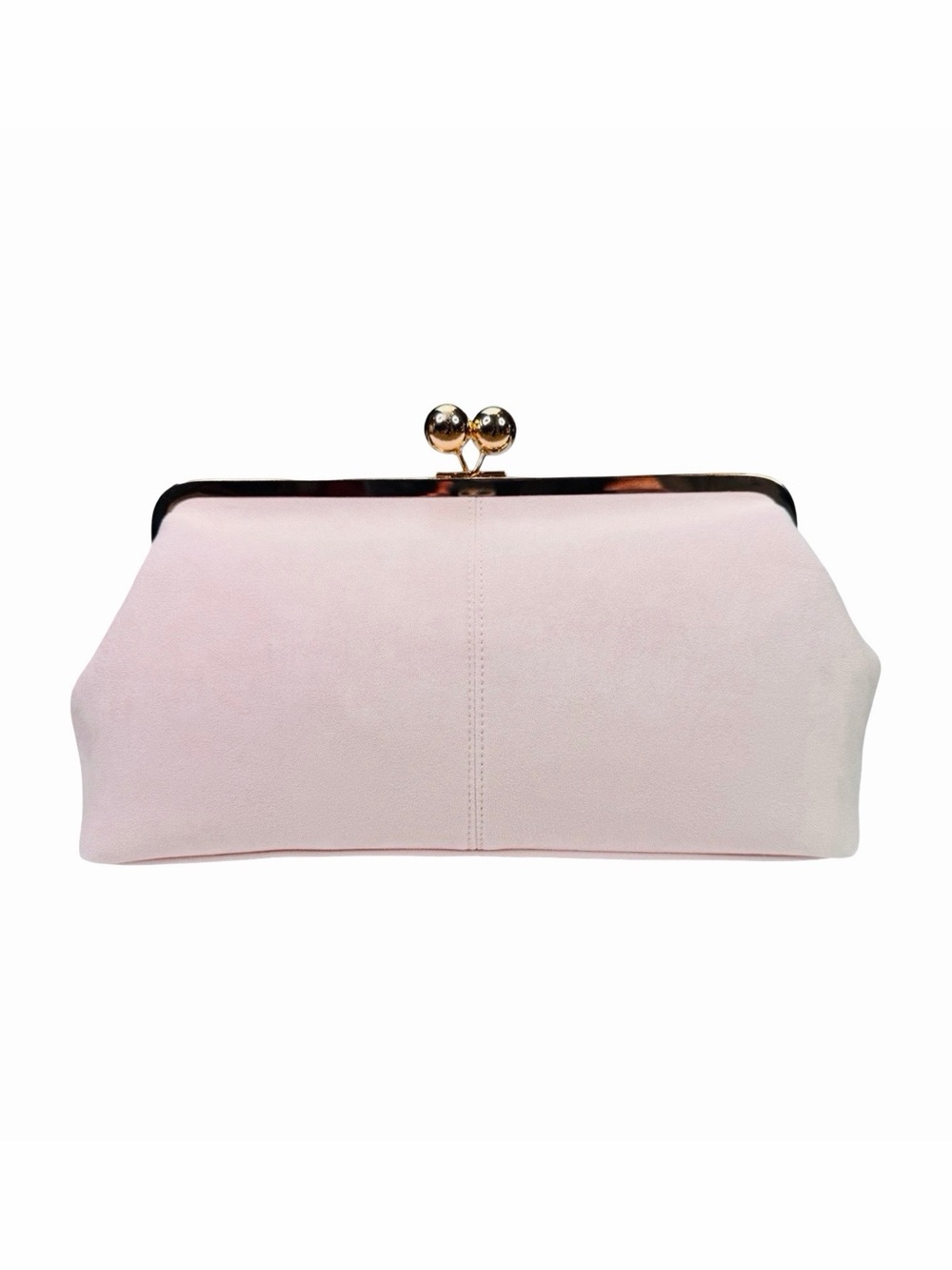 a new day Suede Kiss Lock Clutch Bag - 7” x 13.5” x 5” - Pink - Picture 2 of 11